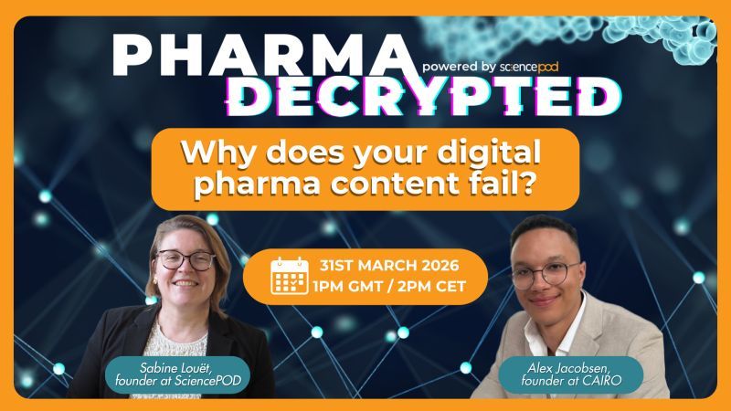 Pharma Decrypted podcast with Sabine Louët, founder of SciencePOD.